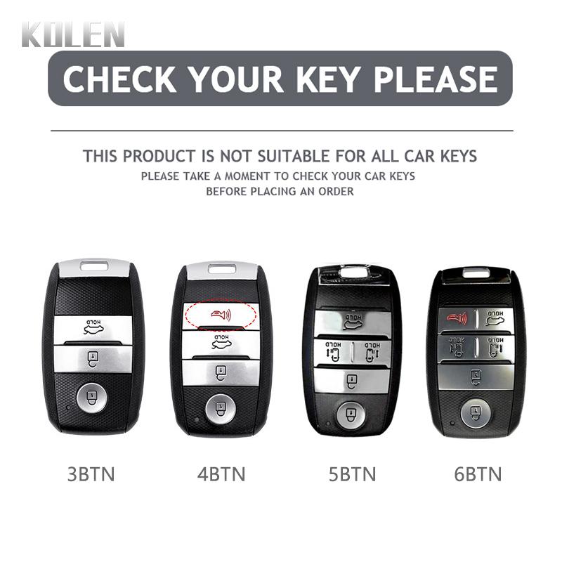Abs Carbon Fiber Style Car Key Case Cover For Kia Sportage Cerato Optima K2 K3 K4 K5 Rio Picanto Soul Sorento Sedona Protector