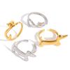 Lines Dog Ring Cartoon Women Jewelry Fashion Opening Ring  Party