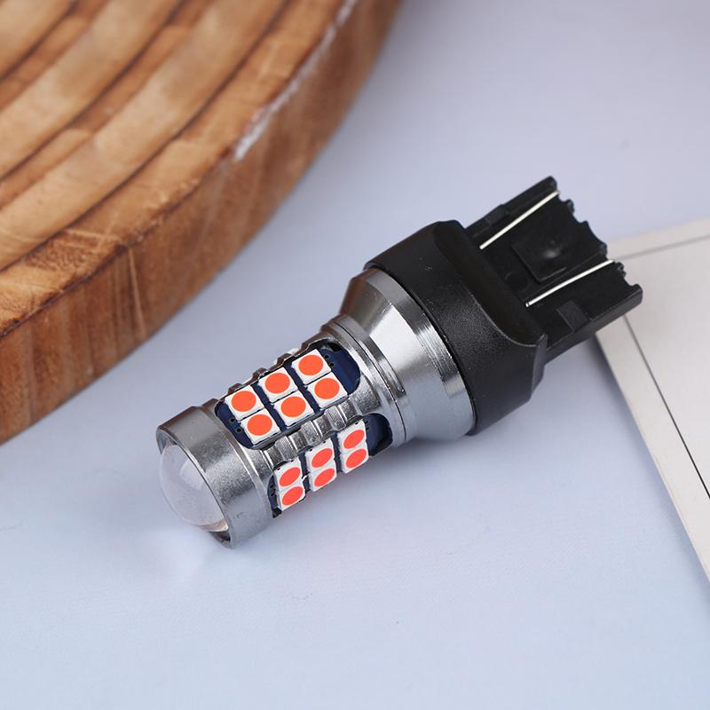 1Pc T20 Led 7440 7443 Led Wy21W W21W Led Bulbs Car Led Bulbs Signal Lamp T20 27Smd 3030 Backup Brake Reverse Parking Lamp