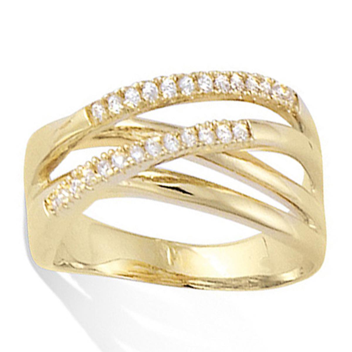 

Позолоченное кольцо Богиня белое золото - 8 мм