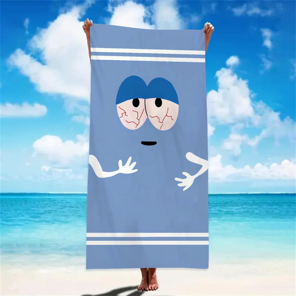 Cartoon Beach Towel Funny T-Towelie Towel Soft Pool Gift For Travel Shower Camping Outdoor Quick Dry Sports Large Beach Towels