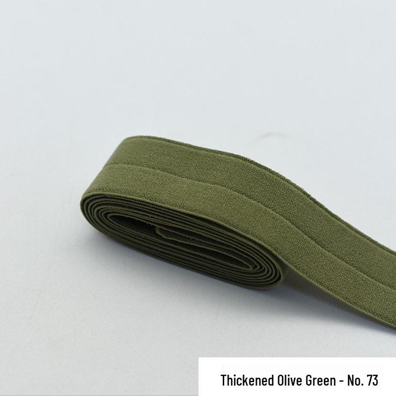 2-2.3cm Thick Elastic Fold-Over Binding Tape for Clothing and Jackets
