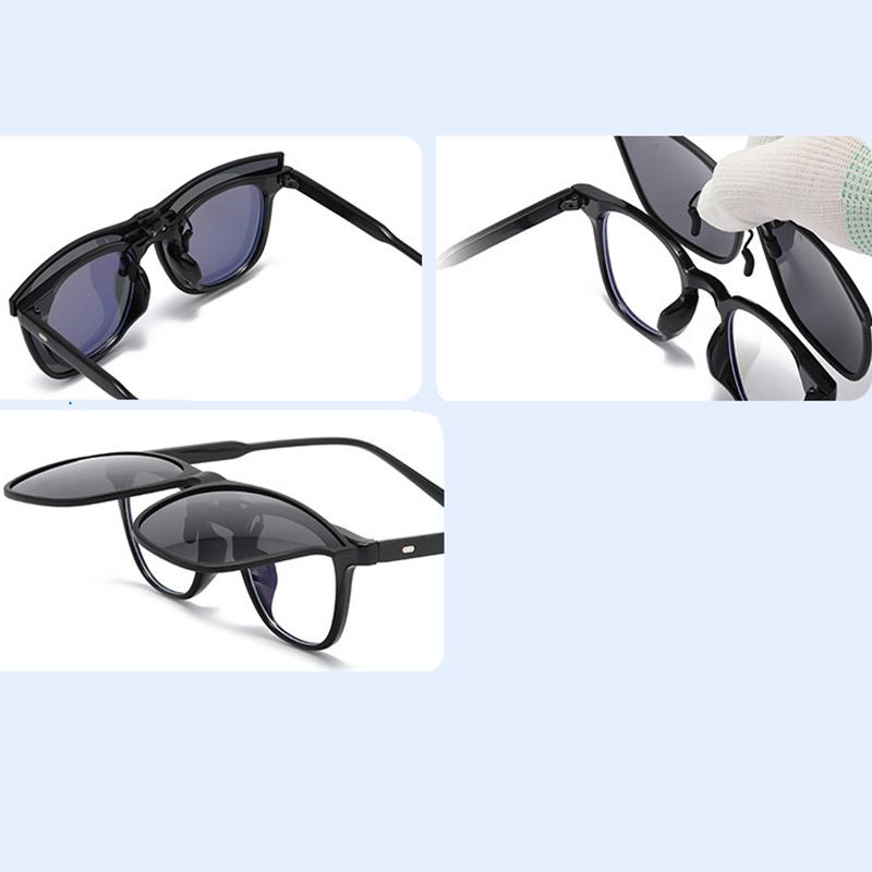 2 szt. Modne ultralekkie okulary przeciwsłoneczne TR z klipsem dla kierowców, okulary noktowizyjne, unisex, podróżne okulary przeciwsłoneczne