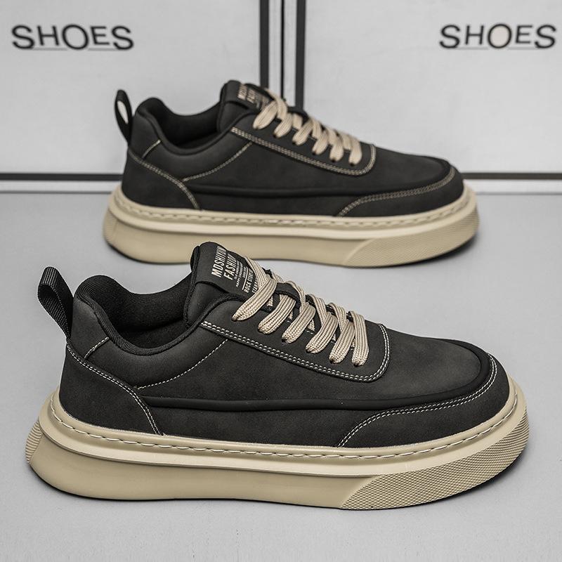 Casual Board Shoes Men's New Spring Men's Shoes Sports Shoes Men's Versatile Shoes Breathable Shock Absorption Thick Sole