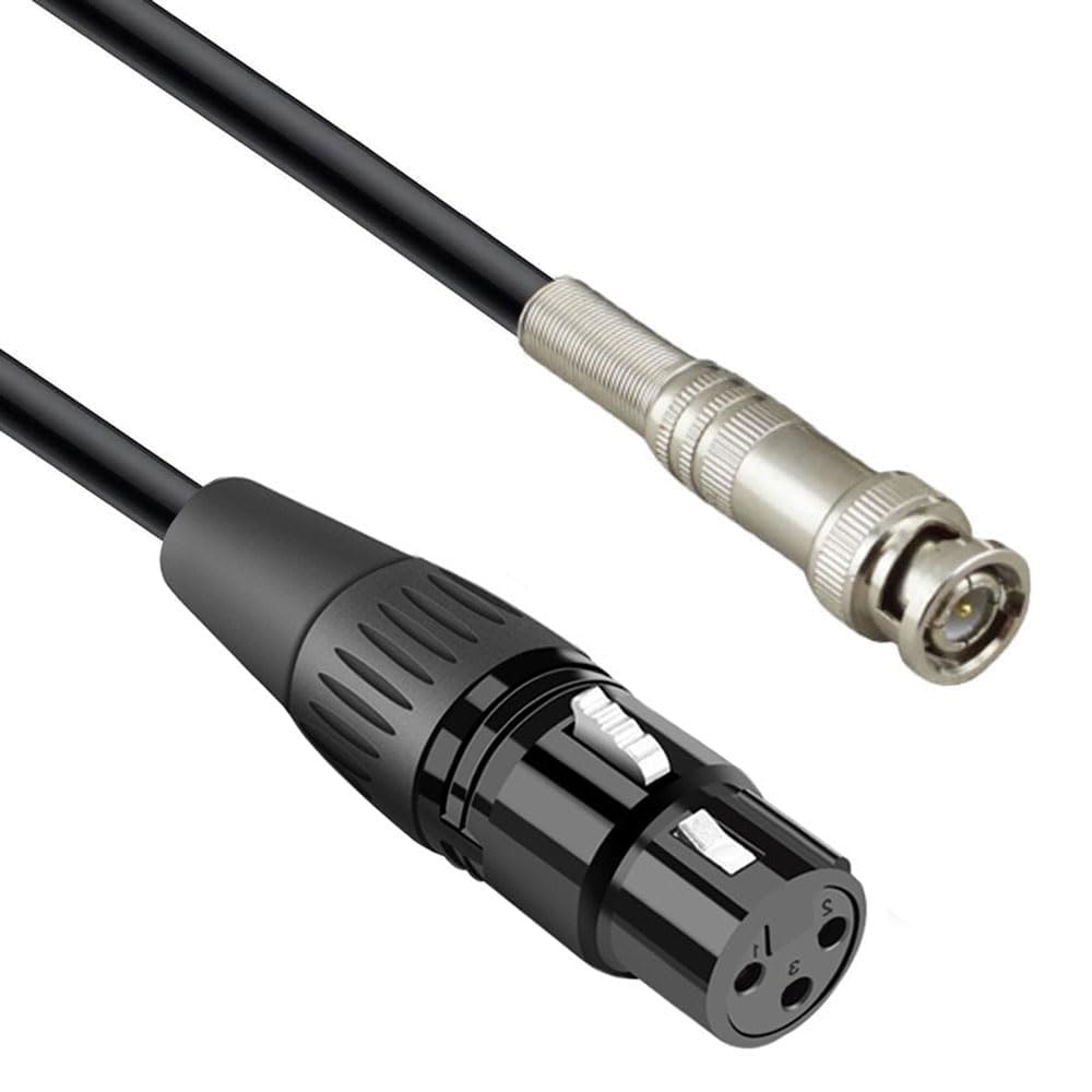 

ipovoq BNC to XLR Converter Cable, Speaker Cable, XLR Converter Cable, BNC to XLR Female Audio Cable, 1 Meter