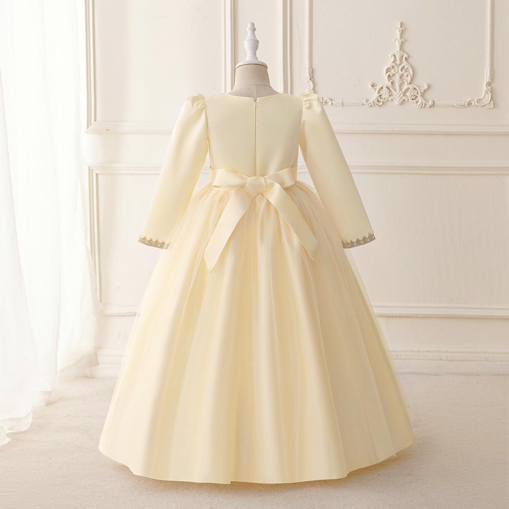 Elegancka haftowana suknia wieczorowa dla dziewcząt - inspirowana Dubajem i Turcją