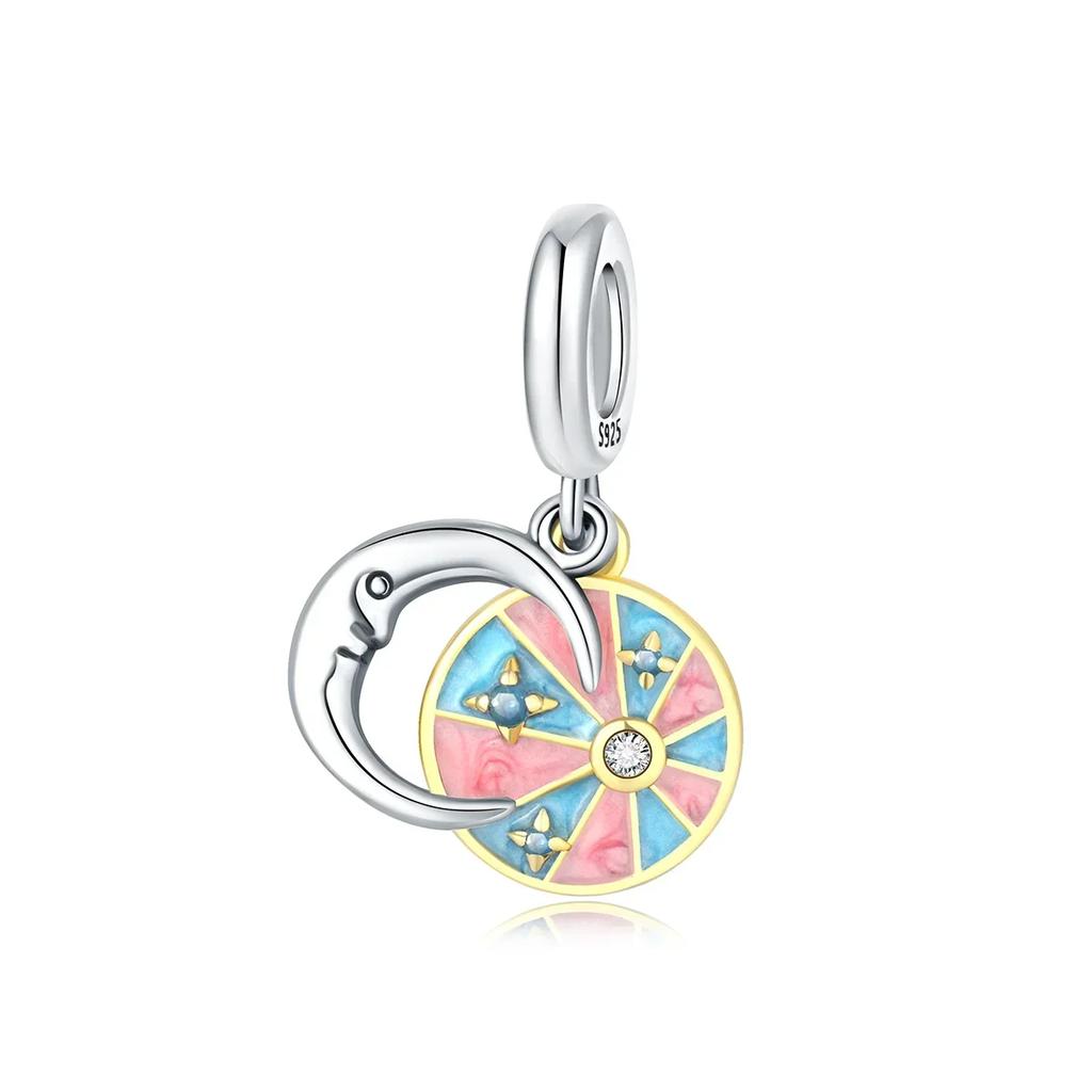  Breloques Étoile & Lune en Cuivre Original Boucles d'Oreilles Bague Perles Pendentif Convient Bracelet Collier Bricolage Bijoux Fins Cadeau