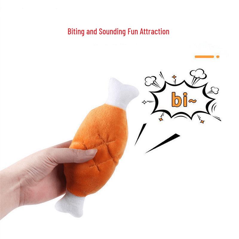 Bite-Resistant Plush Dog Toy for Self-Entertainment and Boredom Relief