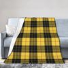 Soft Blanket Girls Boys Picnic Yellow Tartan Throw Blanket  Flannel Bedspread For Home Decor Novelty Sofa Bed Cover