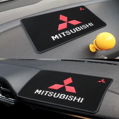 PVC Auto Armaturenbrett Anti-Rutsch-Matte Handyhalterung Anti-Rutsch-Matte Klebepads Für Lancer 9 10 Outlander Pajero Asx L200 Colt