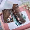 Tan Mujiang Cherry Blossom Comb & Mirror Gift Set