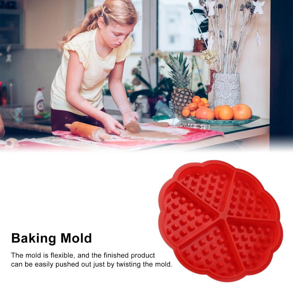 Easy Demoulding Baking Mold Reusable Silicone Waffle Mold Waffle Mold Waffle Mold Making Cake