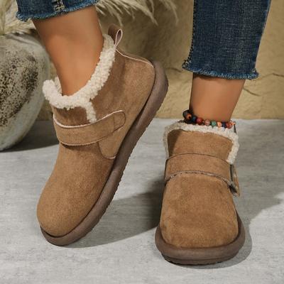 Fashion 2024 New Winter Women's Shoes Plush Fashion Retro Shoes Cotton Women's Flat Slippers Thick-soled Women's Boots