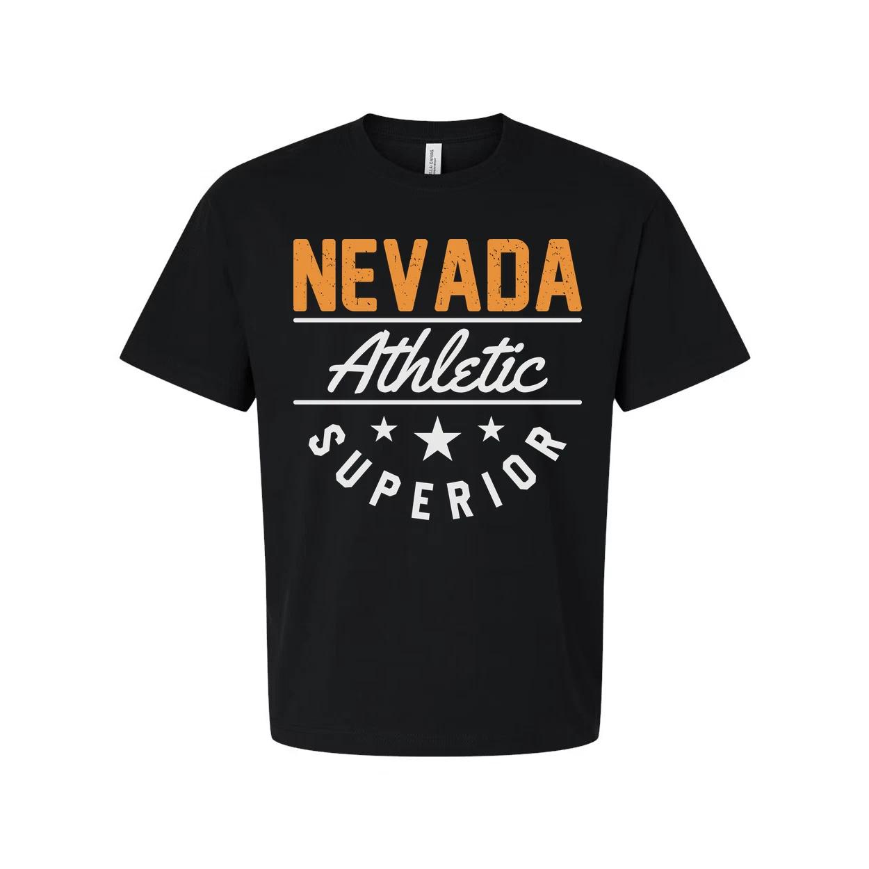 

Спортивная футболка Nevada Athletic с коротким рукавом для мужчин и женщин, унисекс, с графическим принтом S
