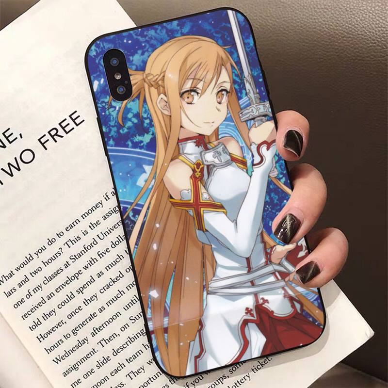Anime Sword Art Online SAO Phone Case for iPhone 11 12 13 mini pro XS MAX 8 7 6 6S Plus X 5S SE 2020 XR case