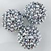 10Pcs 20mm Large Hole Beads Sparkling Rhinestone Colorful Jewelry Beads DIY Jewelry Making Pens Keychains Necklaces Round Sparkling Beads