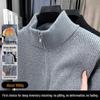 Men's Versatile Thick Knit Cardigan with Stand Collar Zipper - Autumn/Winter 2025 Warm Sweater