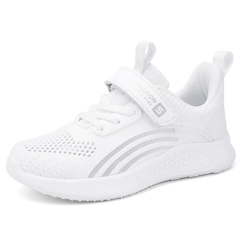 Classmate girls shoes spring 2025 new children's shoes breathable mesh white shoes little girl sports trendy shoes