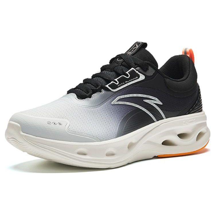 Anta Energy Ring - Three Defense Comfortable Versatile Trendy Slip Resistant Durable Low Top Running Shoes Men Sneaker Black Gray 912345575-5