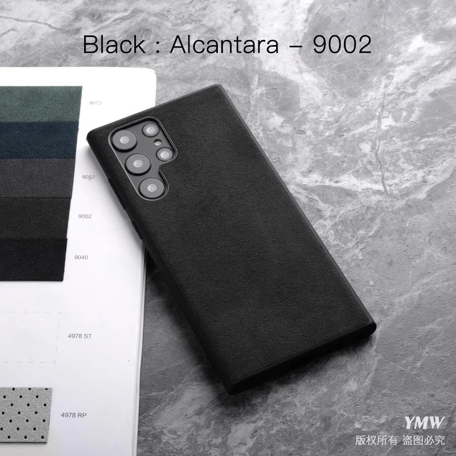 Luxury Alcantara Phone Case for Samsung Galaxy S25 Ultra S24 S23 Plus S22 S21 S20 FE Note10 Note 20 Business Suede Leather Case