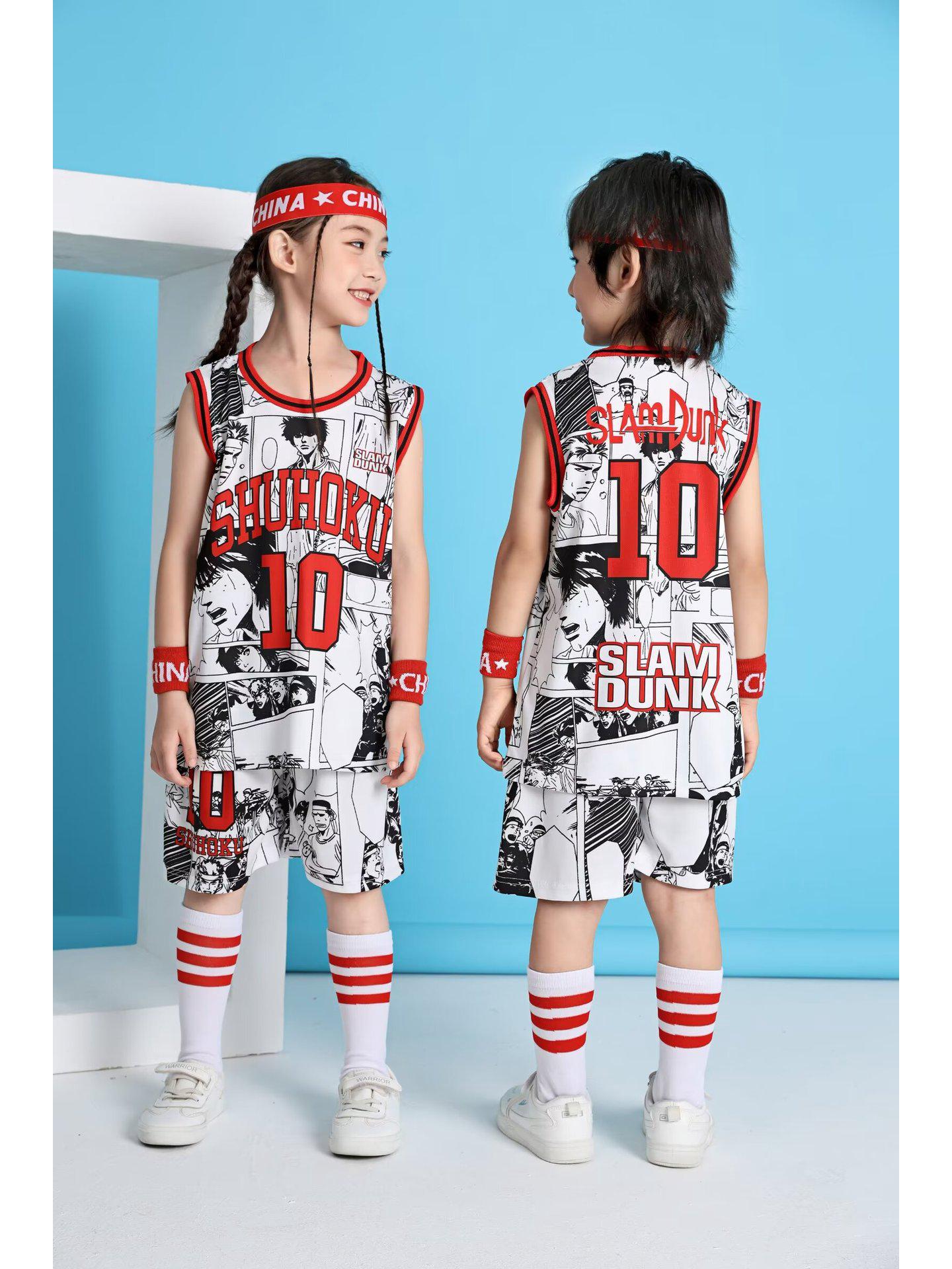 

Слэм-данк Нет. 10 Детская баскетбольная форма, майка, костюм для выступлений Size 30 (Height 155-160 cm)