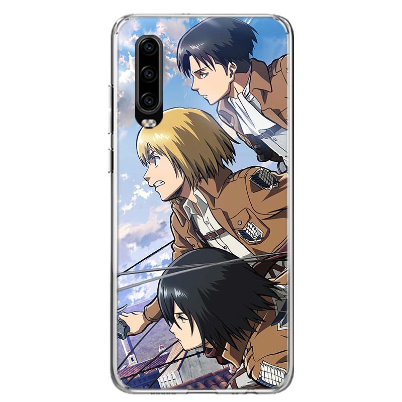 Attack on Titan Anime Cover Phone Case For Huawei P30 P20 P10 P40 P50 Pro Mate 20 40 30 10 Lite Popular Fundas Art Gift Coque