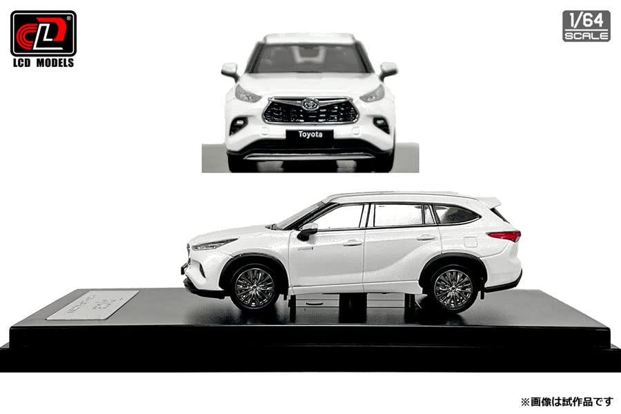 LCD-MODELLE 1/64 Toyota Highlander Weiß Fertigprodukt