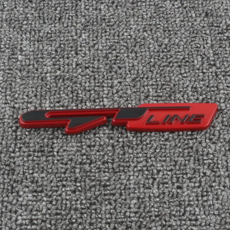 ART1   Car Metal Sticker Emblem Accessory For Kia GT-Line Sportage Ceed Rio Picanto Sorento Soul Cerato Venga Forte K9 Cadenza Optima