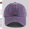 pc pcs  American Freedom Baseball Cap Suitable for Outdoor Adjustable Trucker Hat with Vintage Star Print Washed Bu
