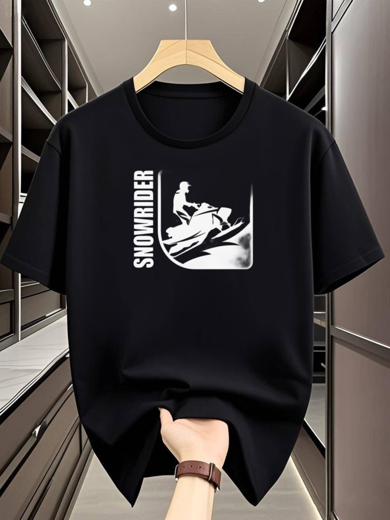 Casual Graphic Print T-shirt - Quick-Dry XXL