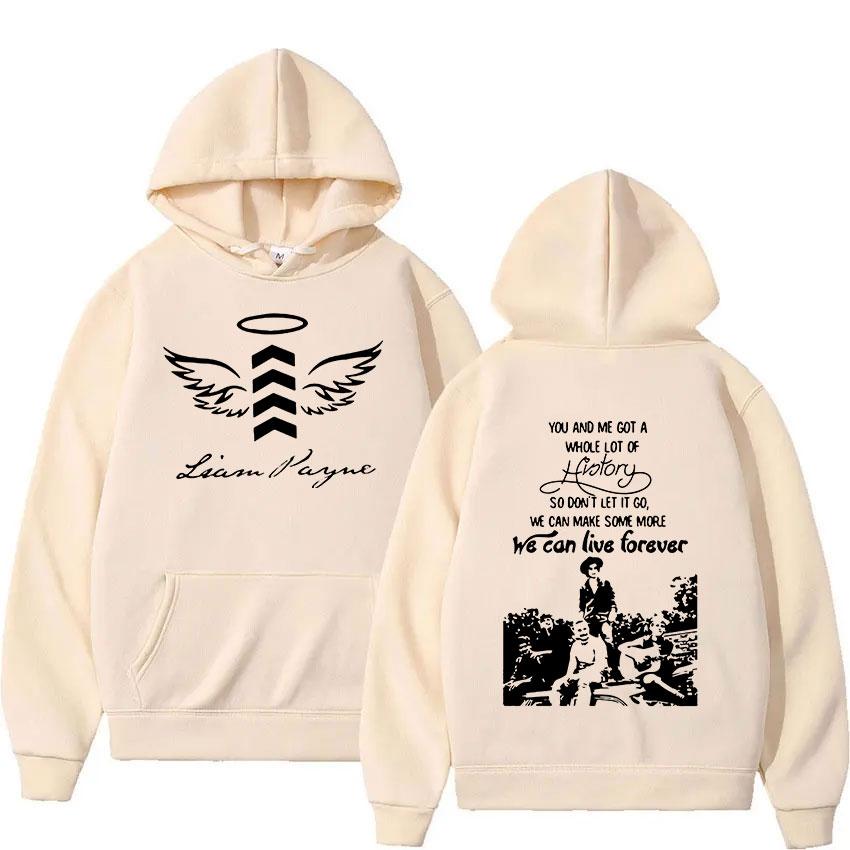 Singer Liam Payne We Can Live Forever 2024 Album Hoodie Men's Hip Hop Fashion Gothic Pullover Sweatshirt Y2k Unisex Streetwear