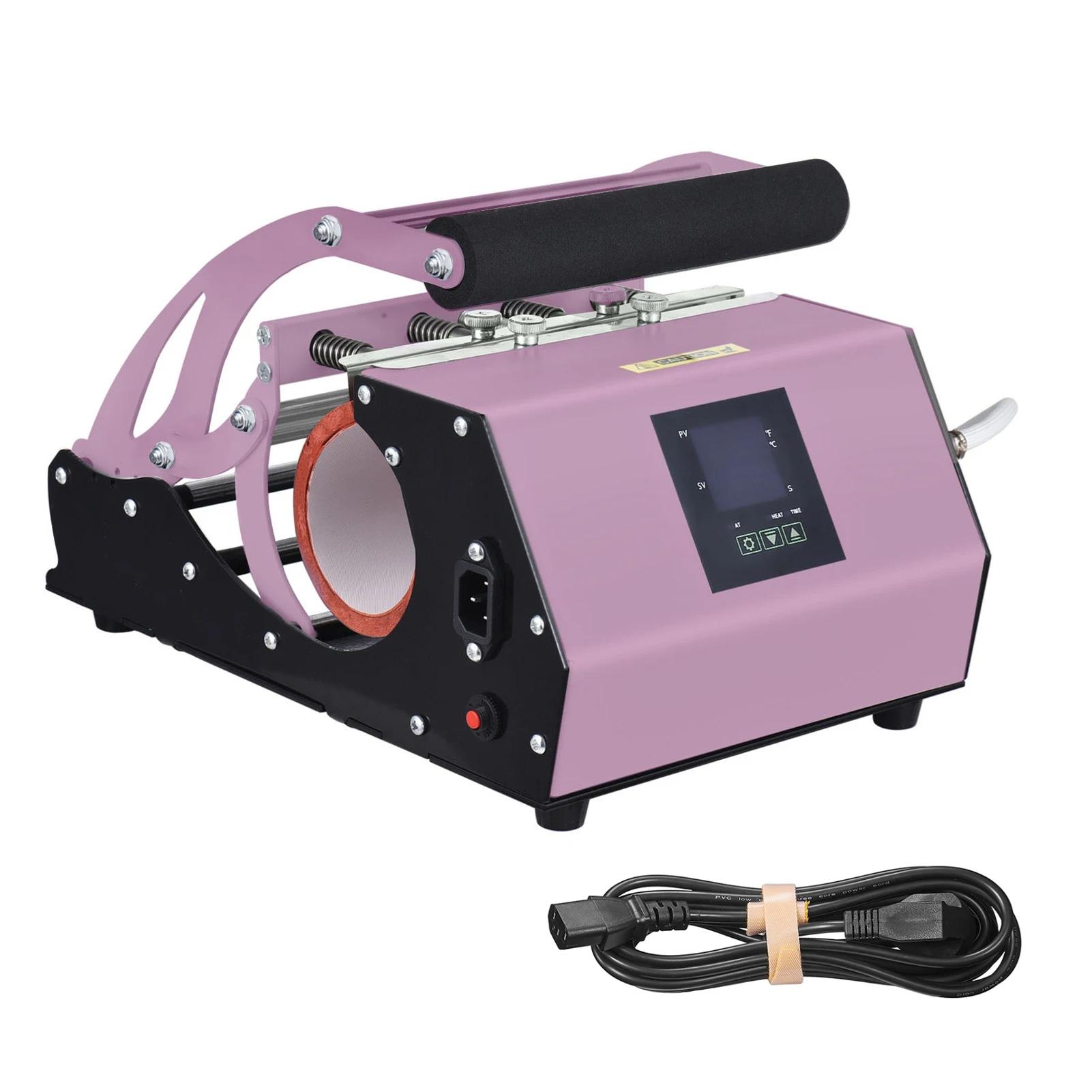 

Термопресс для кружек для сублимации 11-20 унций, прямых пустых кружек, стеклянных кружек, чашек, для термотрансферной печати EU розовый