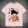 Dragon Ball Wukong joint short-sleeved T-shirt male queen big hand-painted same men's and women's pure clothes loose halfsleeves