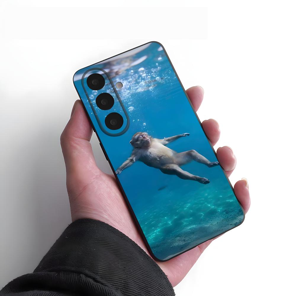 Funny Monkey Phone Case For Samsung A25 A13 A33 5G A54 A36 A35 A56 A52 A14 Shockproof Soft Cover