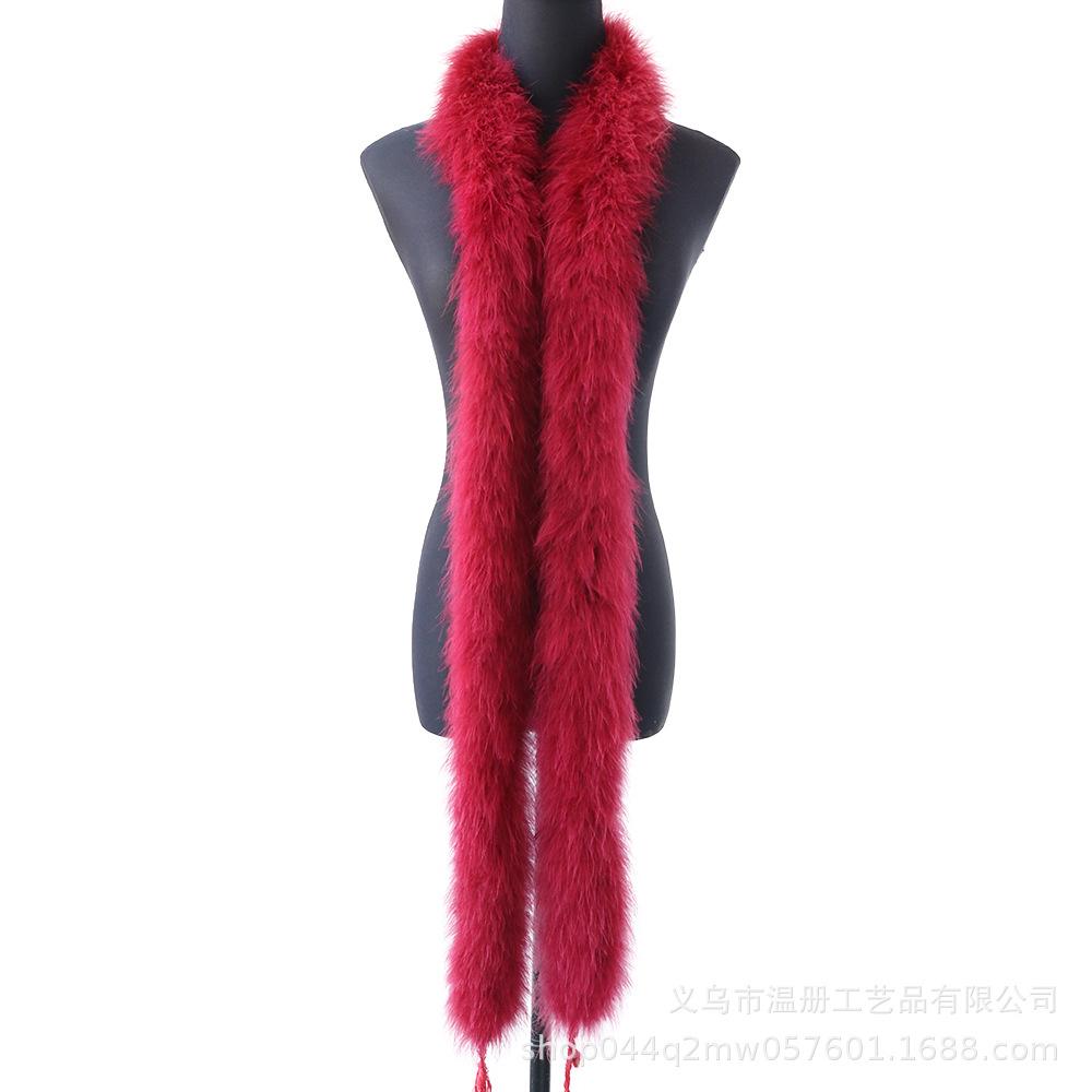 New Turkey Fur 50G Full Fleece Strips Fleece Thickened Scarf Stage Performance Materials Fleece Strips Accessories