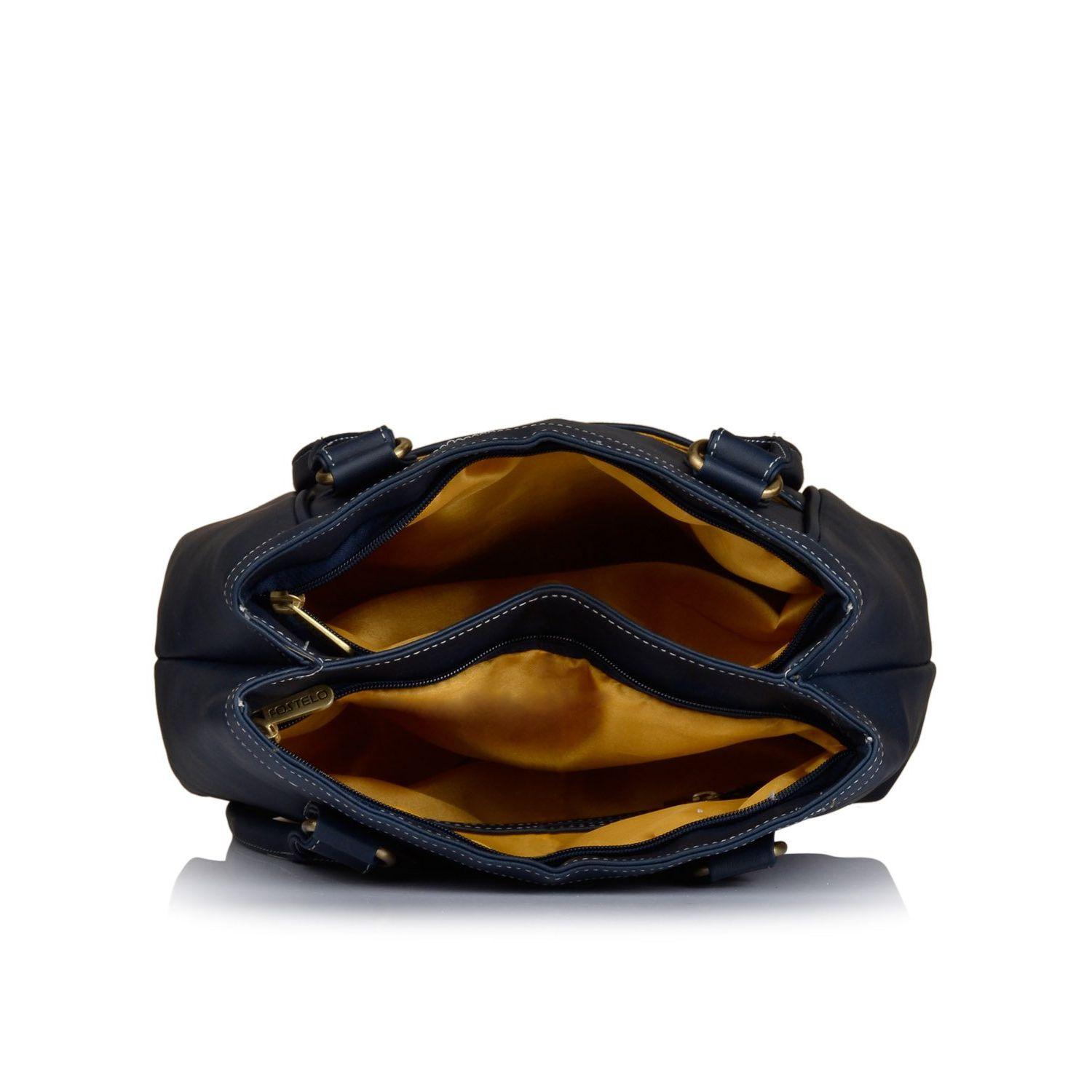 Женская сумка Hynes из искусственной кожи 12 x 9 x 4 in синий — фото 17