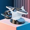 Solar Car Air Freshener Car Dashboard Drifting Airplane Ornament Solar Rotating Aircraft Model Automobile Dashboard Accessories