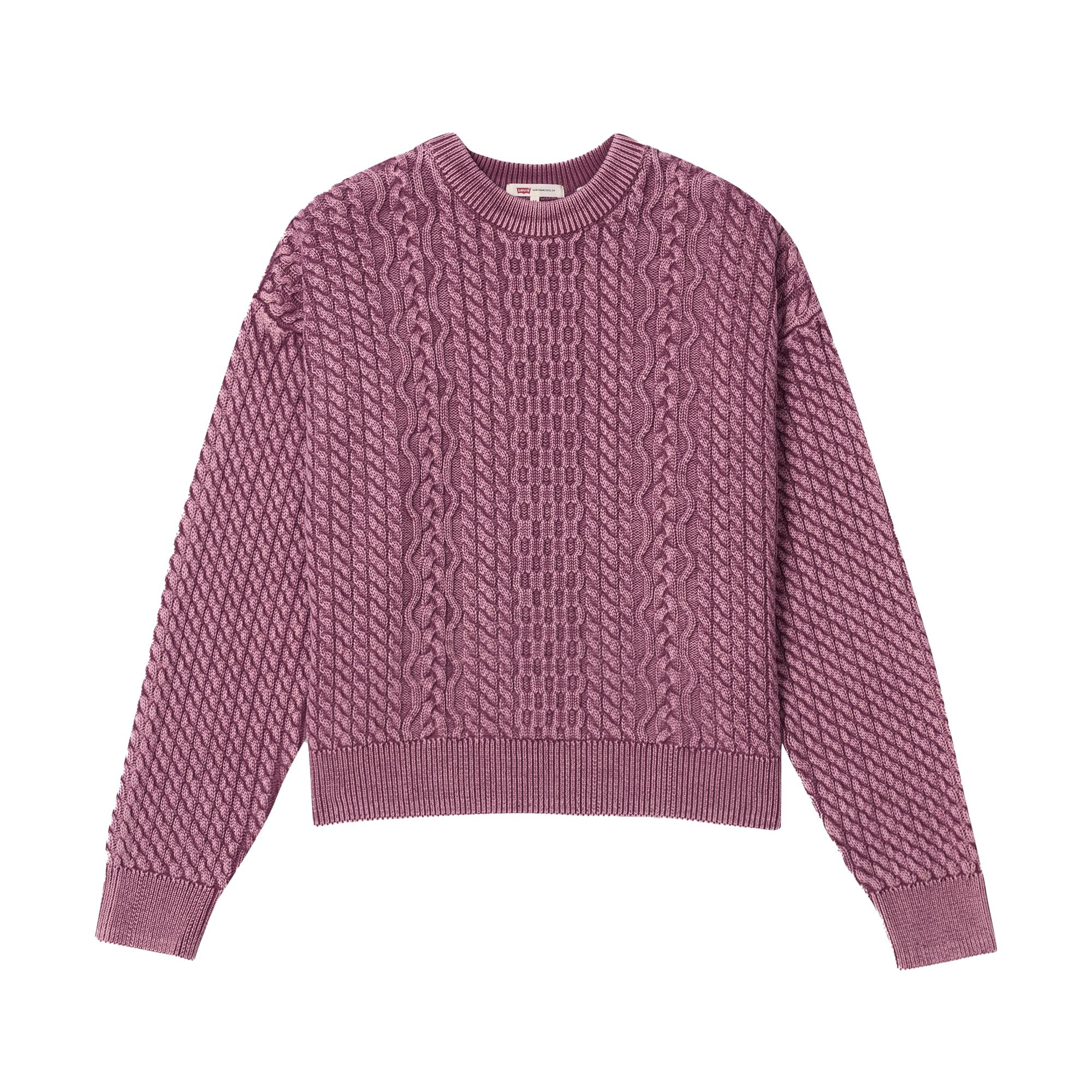 Levis Свободный Розовый Свободный Короткий Винтажный Удобный Универсальный Простой Свитер Женский свитер 0063A-0000 XS