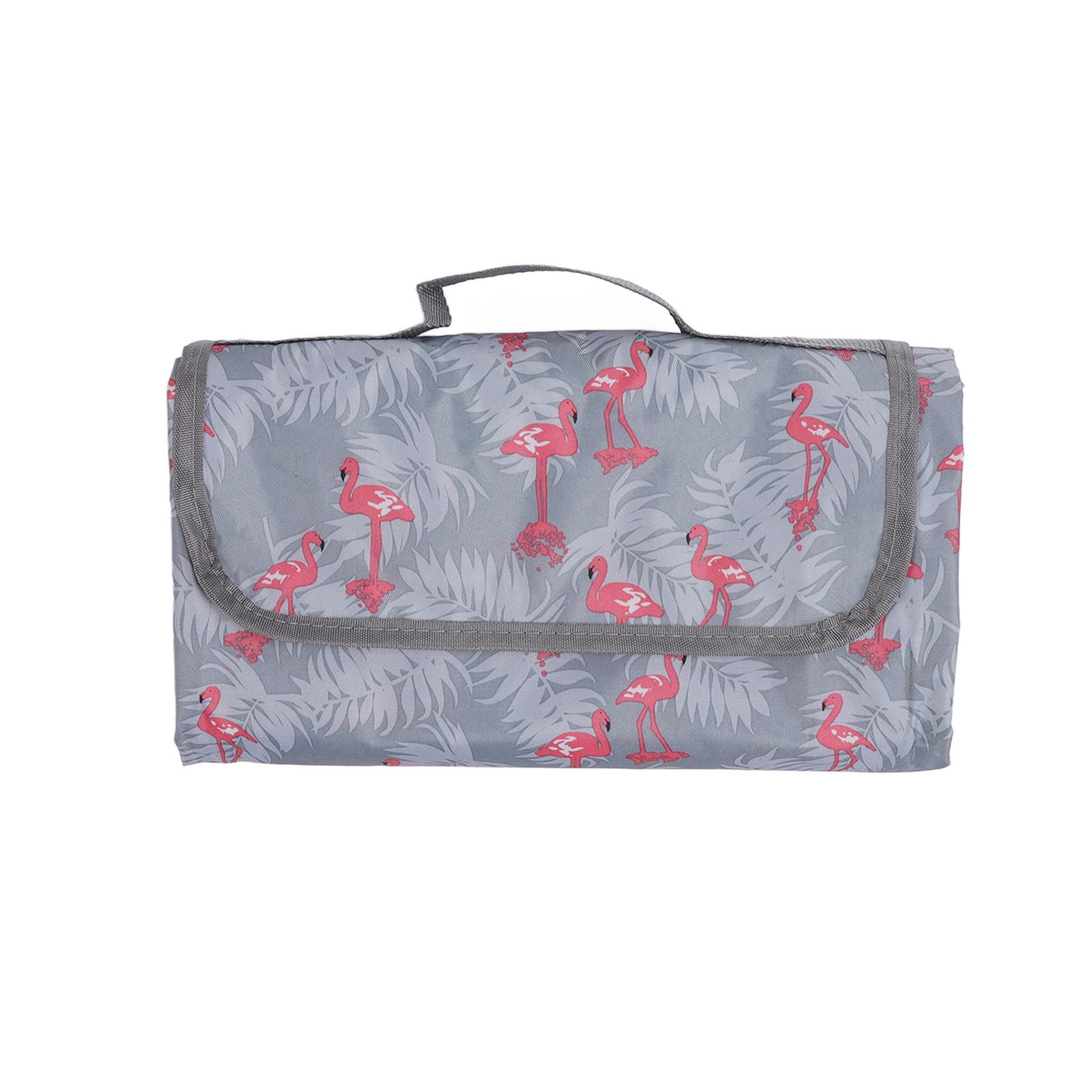 

Одеяло для пикника Портативное Легкое Складное Водонепроницаемое Пескостойкое Пляжное Одеяло для Пикника на Открытом Воздухе C Energetic Flamingos