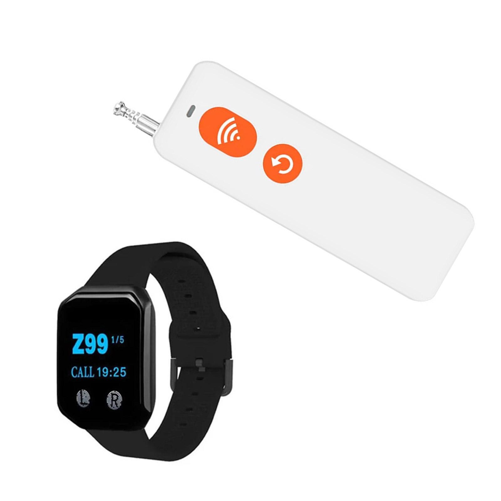 

Emergency Call Systems Portable Nurse Call Button Waterproof Wrist Alarm Watch Multifunctional Wireless Calling Bells чёрный
