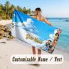 Custom Name Large Beach Towel,One Piece Quick Absorbent Towel For Outdoor Travel Poolside