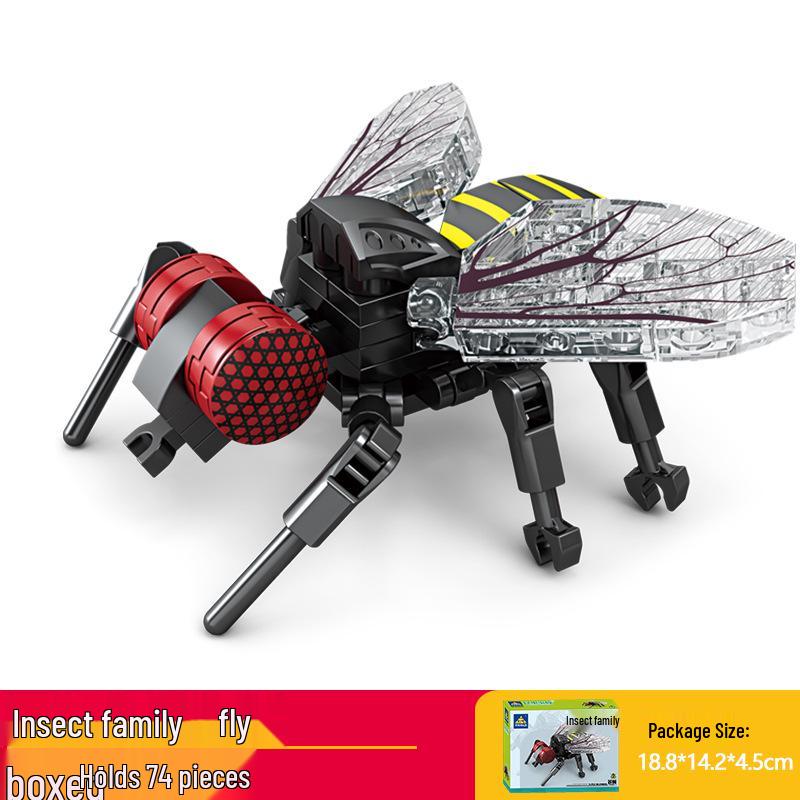 Kai Zhi Compatible Lego Insect Toy: Mantis Model Building Blocks for Kids, Educational Animal Jigsaw Puzzle Gift