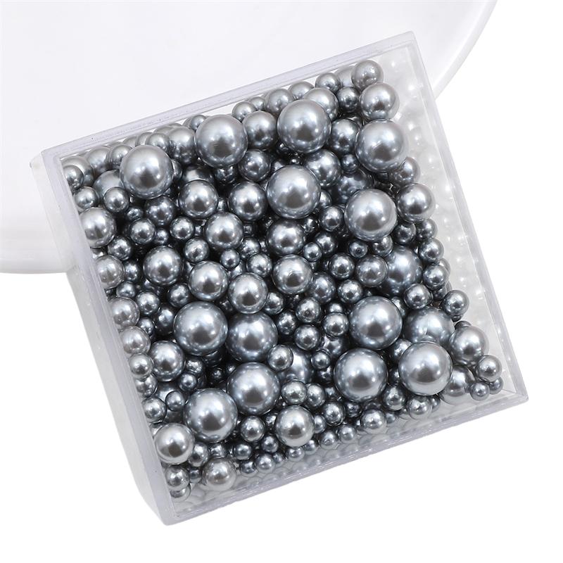 

3-8 мм 10/50 г случайные смешанные жемчужные бусины без отверстий, круглые бусины из АБС-пластика для рукоделия, изготовления ювелирных изделий 3-8mm 10g