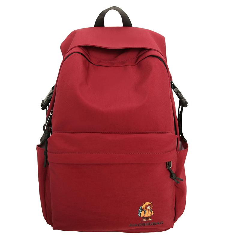 

Повседневные рюкзаки для пар, Простые рюкзаки, Рюкзаки для путешествий на открытом воздухе большой вместимости, Легкие школьные рюкзаки для студентов колледжа красный