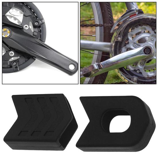 1 par sykkelveivbeskytter MTB terrengsykkel kranksetthetter Beskytter Anti-ripe Høystyrke sykkelkrankarmstøvler Beskyttelsesutstyr
