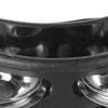 Foot Tambourine ABS Metal 4 Pair Jingle Bell Nylon Strap Black Foot Drum for Adult Kids