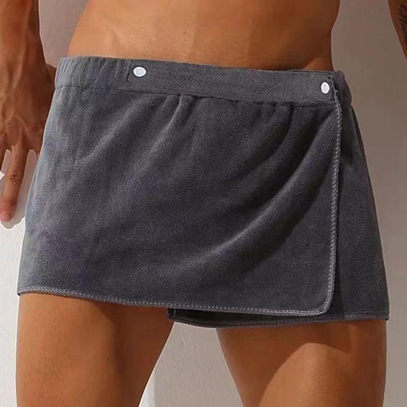 Herren Badetuch Saugfähiges Handtuch Sexy Strandrock Lichtundurchlässiger Herren Bade-Rock Tragbares Handtuch Badehose