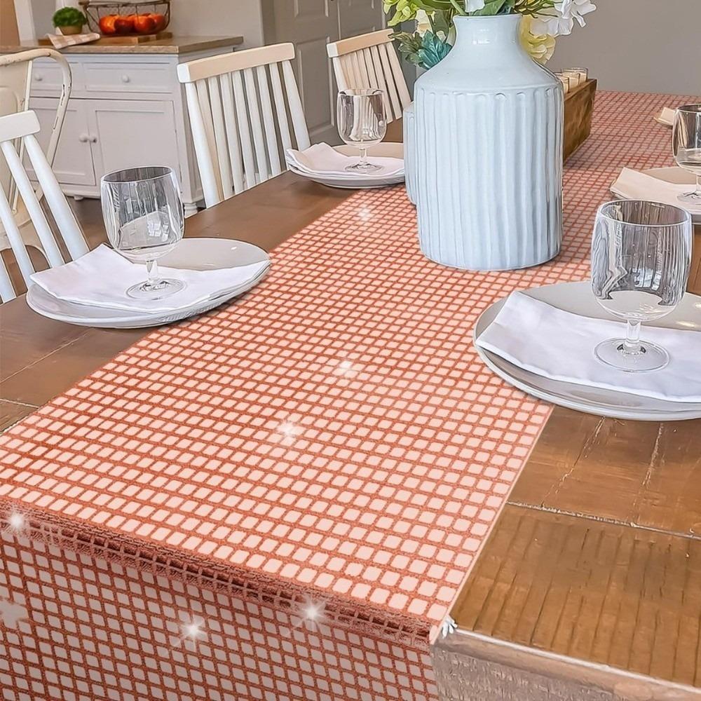 30*120cm Table Cover Mirror Glitter Sequin Tablecloth Table Runner Festival Supplies