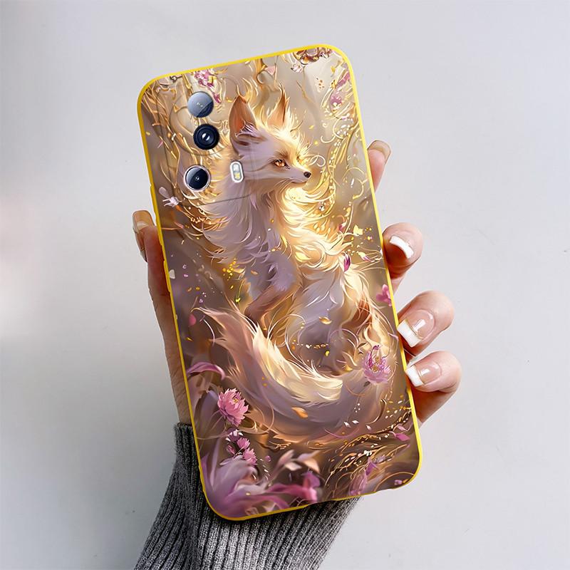 For Xiaomi 13 Lite Civi2 Phone Case Cute Cartoon Cat Fox Soft Silicone Bumper Cover For Xiaomi13 Lite Xiaomi Civi 2 Fundas Shell