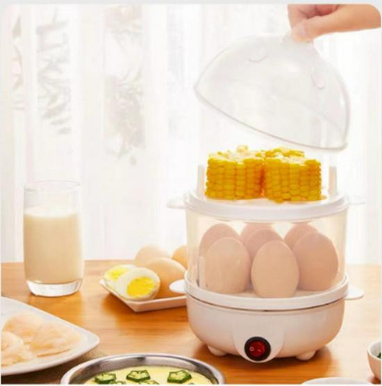Kompakt automatisk eggkoker med tørrkokingsvern